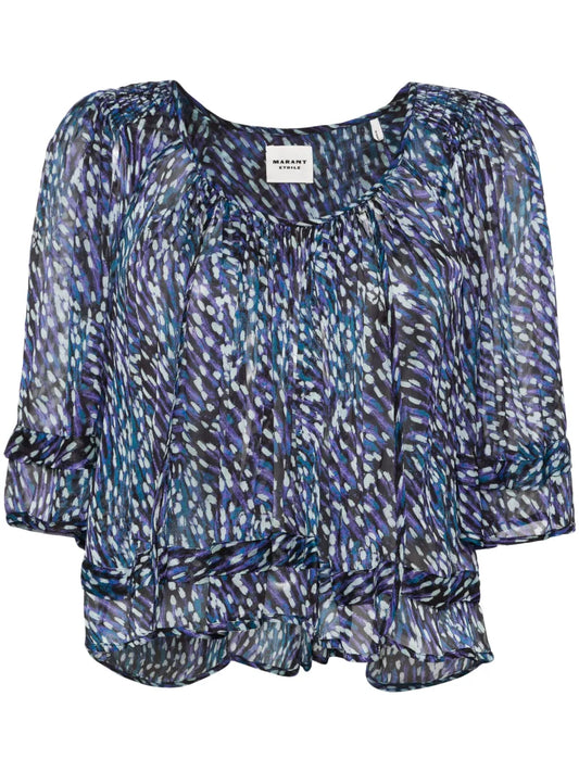 Roxini Abstract-Print Blouse