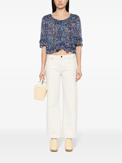 Roxini Abstract-Print Blouse