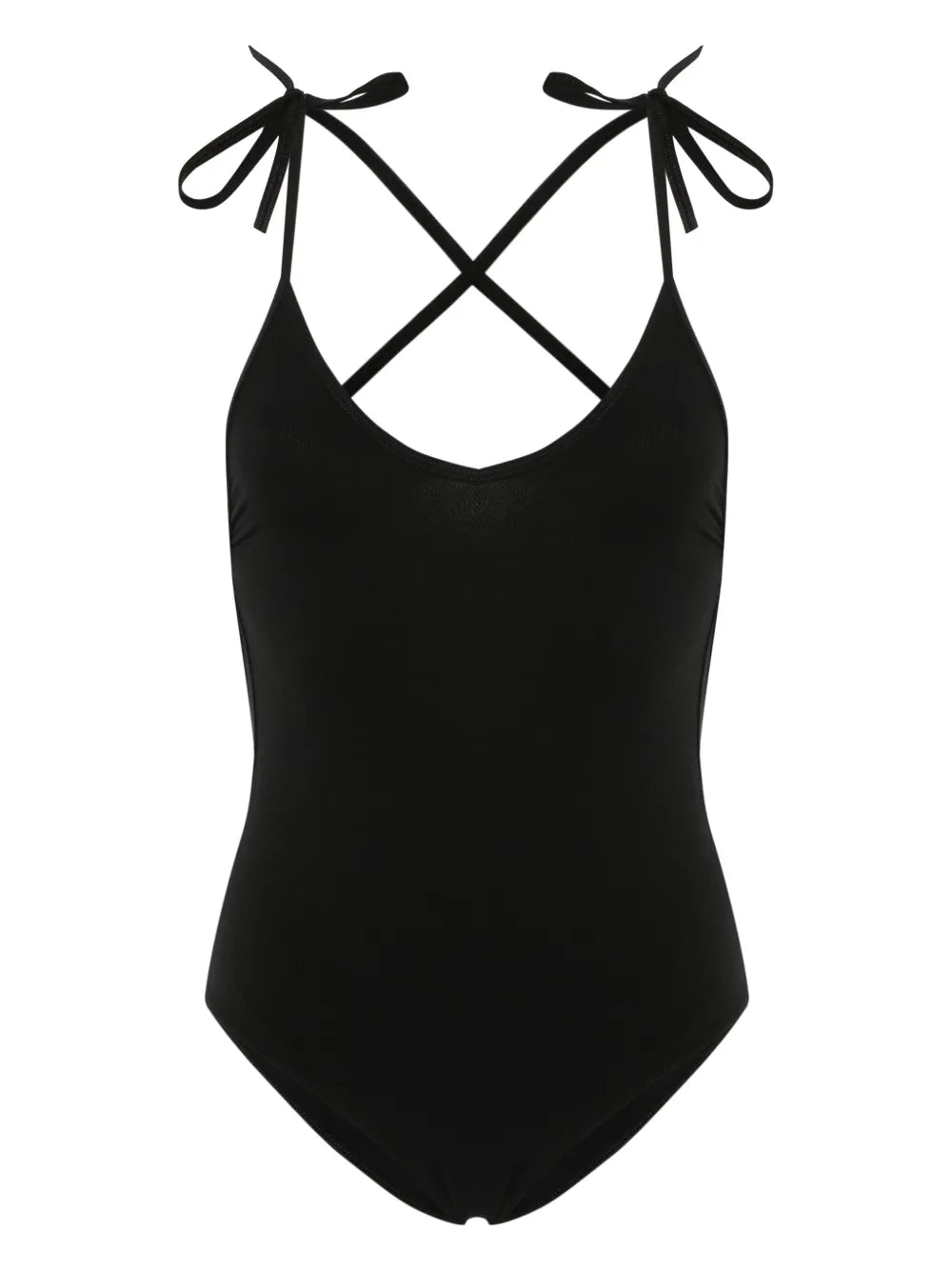 Swan Criss-Cross Straps Swimsuit