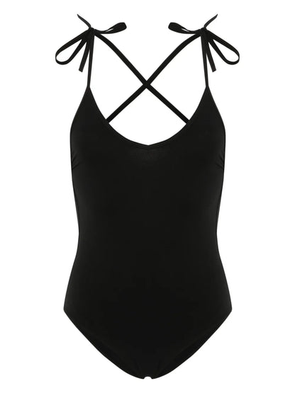Swan Criss-Cross Straps Swimsuit