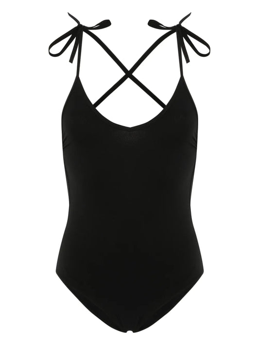 Swan Criss-Cross Straps Swimsuit