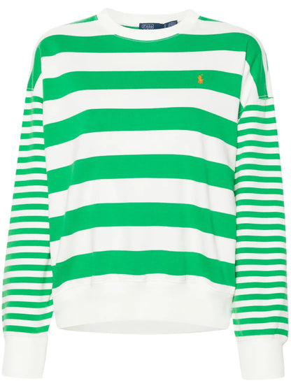 Polo Pony Striped Sweatshirt