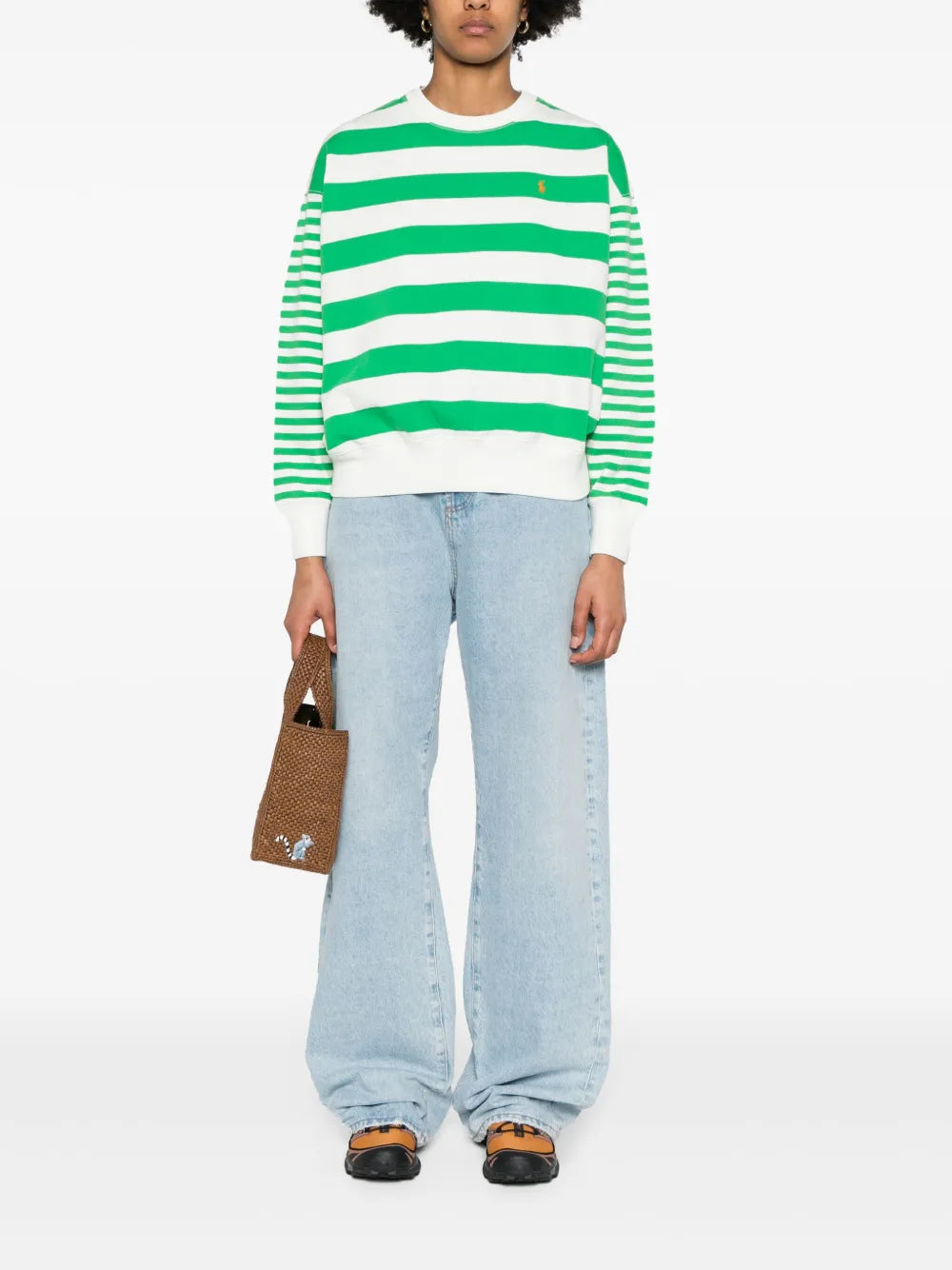 Polo Pony Striped Sweatshirt