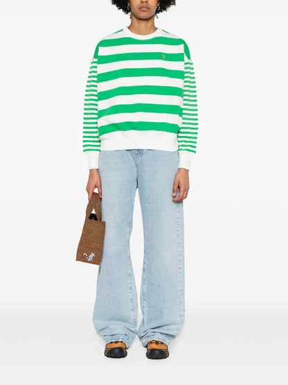 Polo Pony Striped Sweatshirt