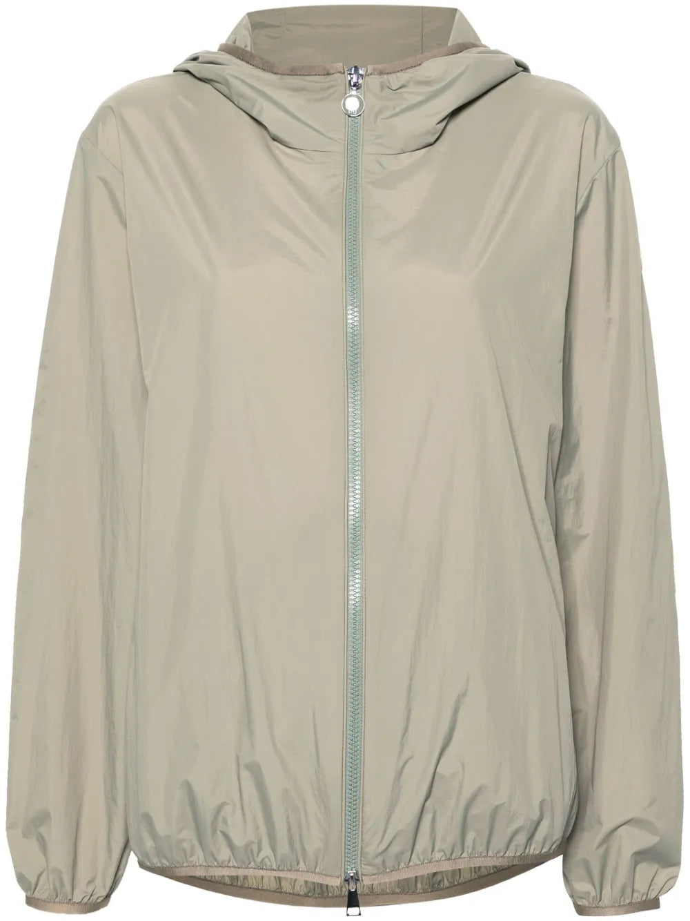 Logo-Patch Hooded Windbreaker Jacket