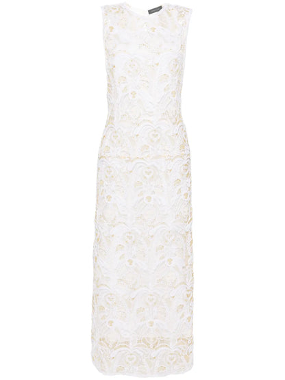 Fabula-Macramé Midi Dress