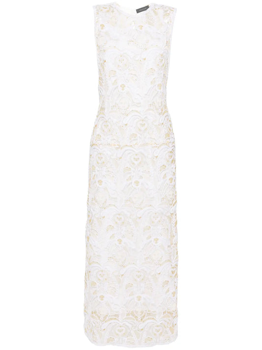 Fabula-Macramé Midi Dress