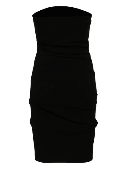 Logo-Print Ribbed Minidress
