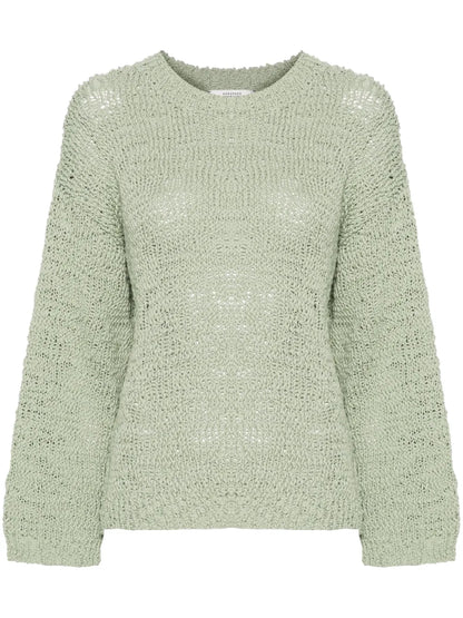 Open-Knit Cotton Jumper
