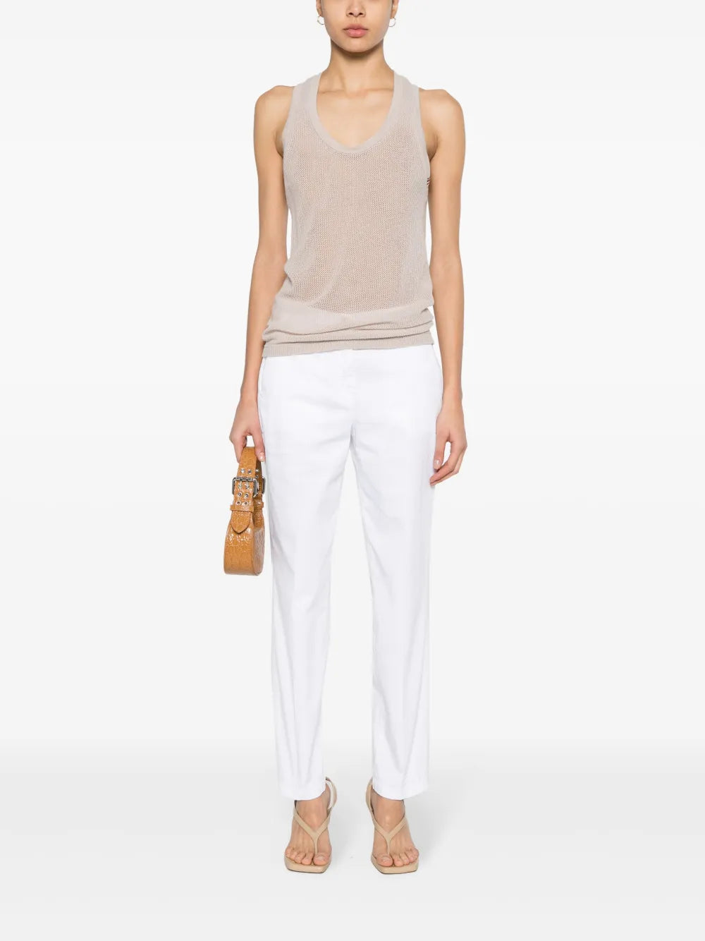 Marina Cotton Slim Trousers