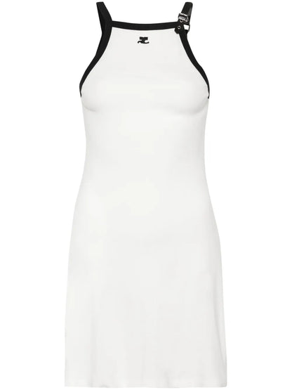 Logo-Appliqué Mini Dress