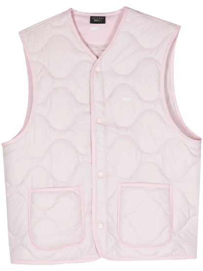 Smiley Face-Print Quilted Vest