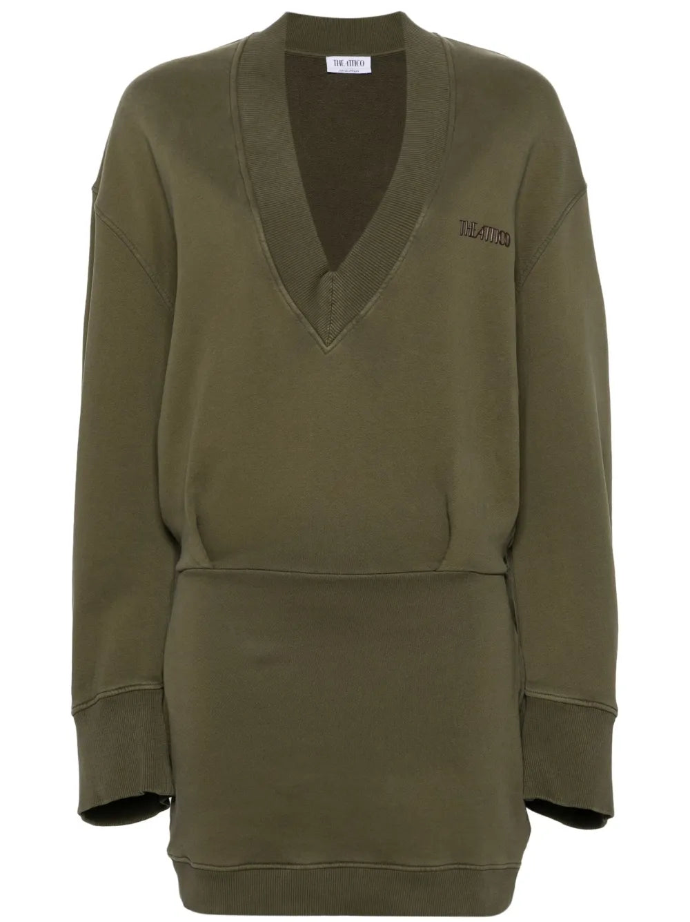 Logo-Lettering Jersey Minidress