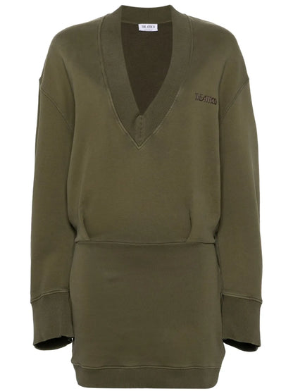 Logo-Lettering Jersey Minidress