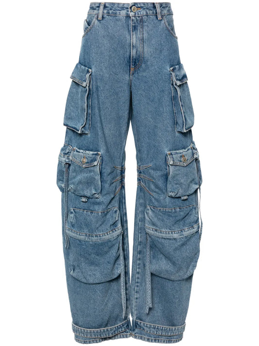Fern Wide-Leg Cargo Jeans