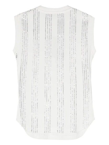 Reese Crystal-Embellished Tank Top