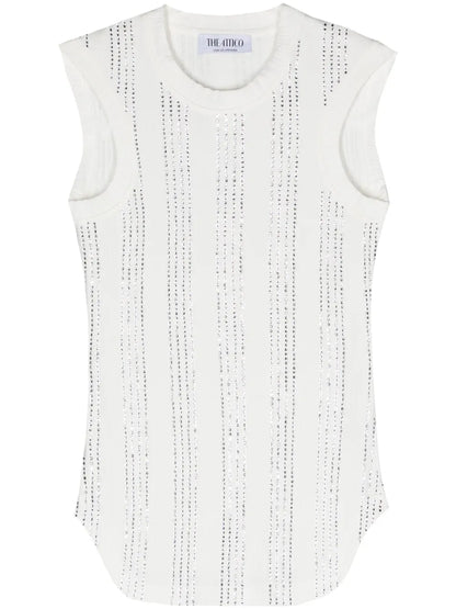 Reese Crystal-Embellished Tank Top