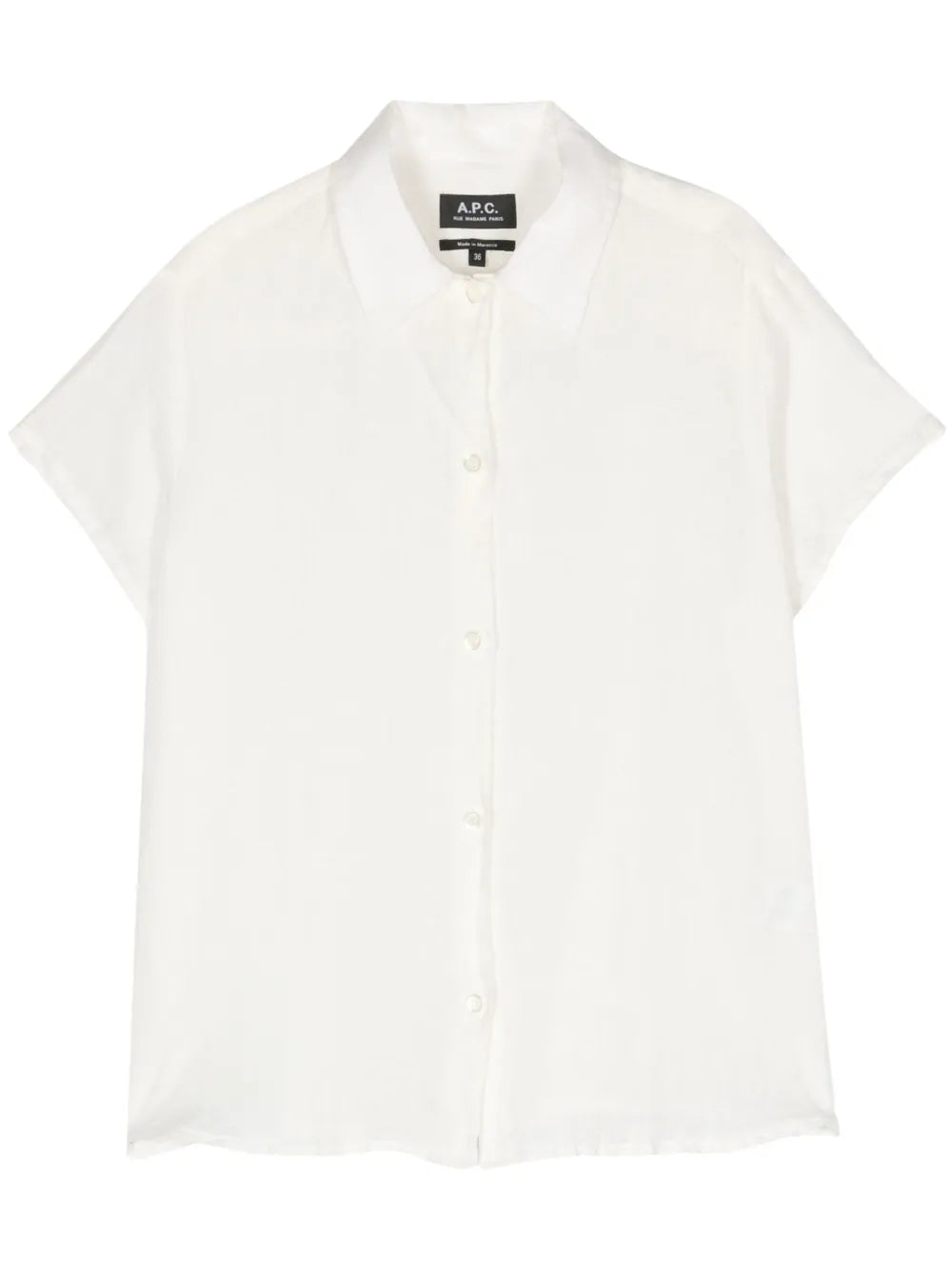 Short-Sleeved Linen Shirt