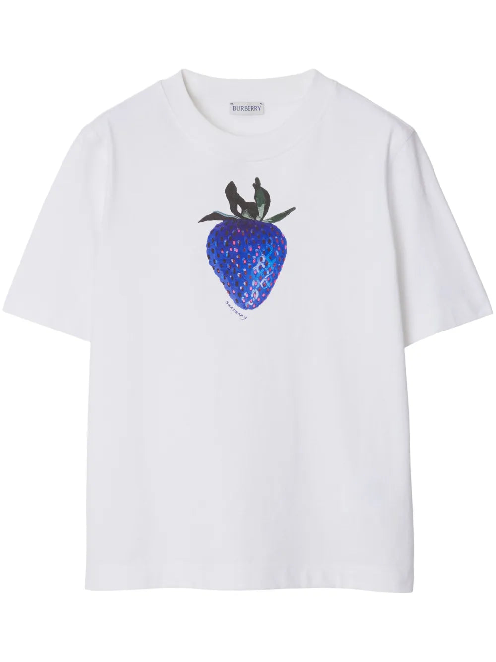 Strawberry-Print Cotton T-Shirt