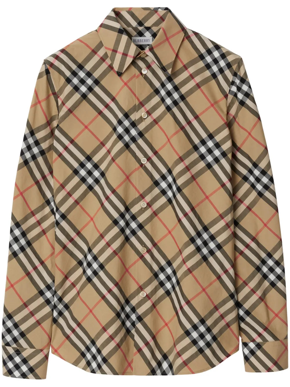 Check-Pattern Cotton Shirt
