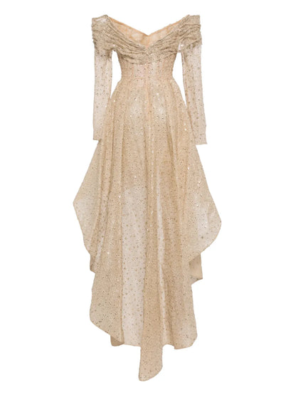 Off-Shoulder Tulle Dress