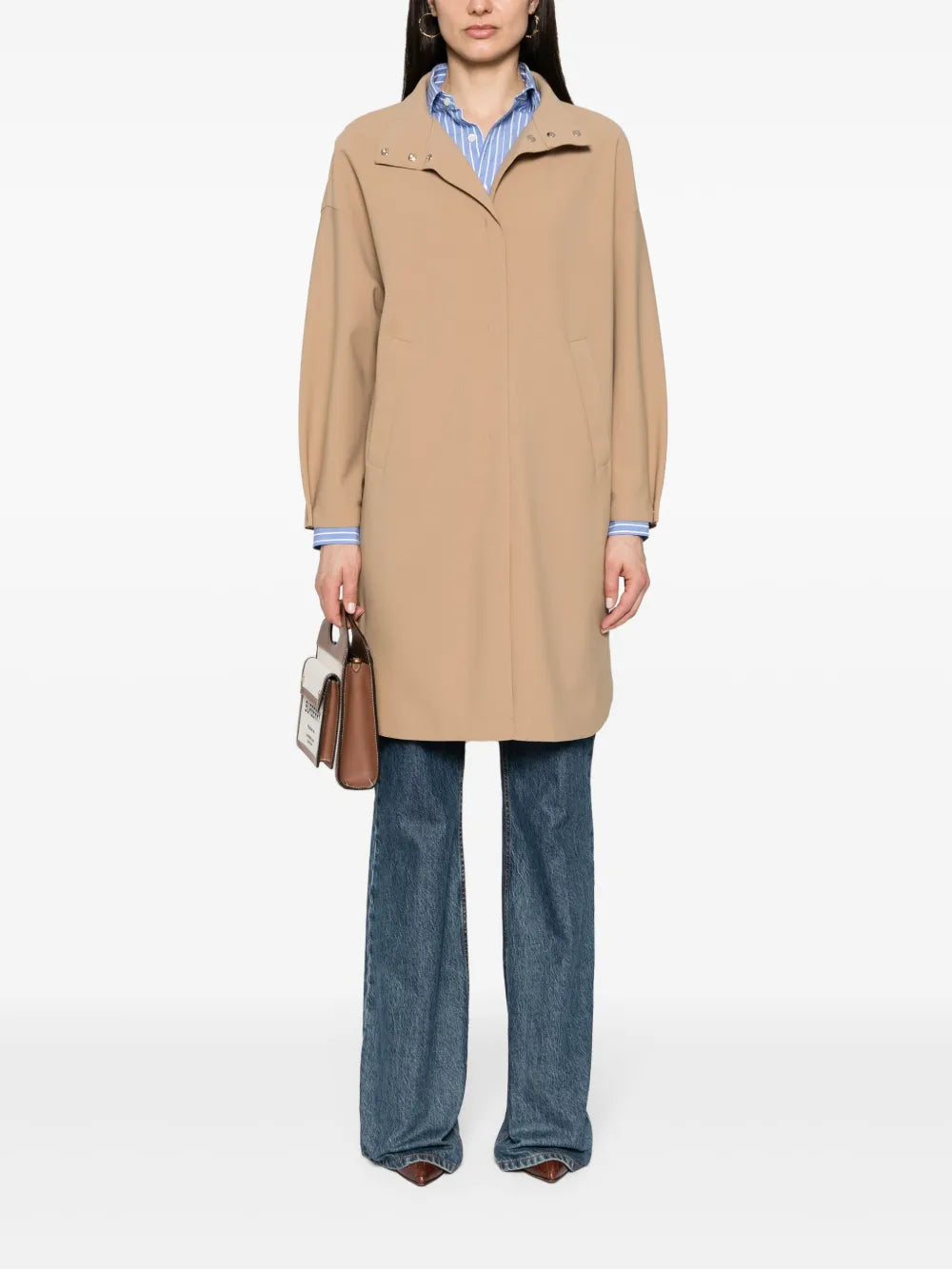 Single-Breasted Midi Coat