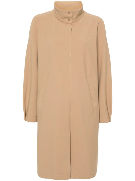 Single-Breasted Midi Coat