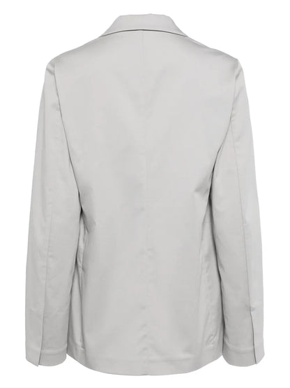 Notched-Lapels Single-Breasted Blazer