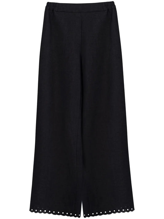 Sofia Wide-Leg Linen Trousers