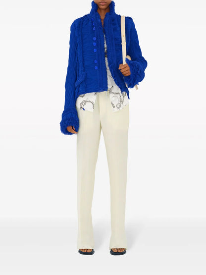 Tapered-Leg Canvas Trousers