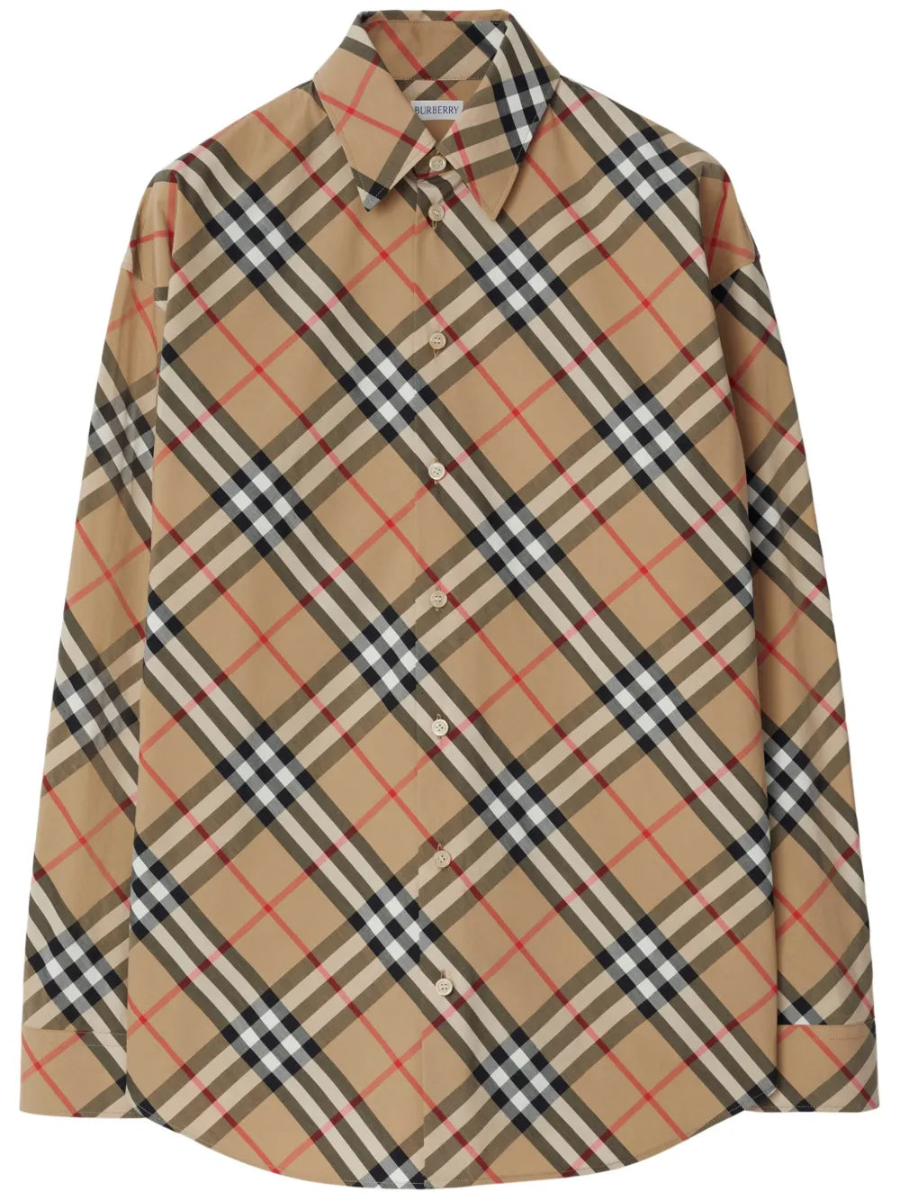 Check-Pattern Cotton Shirt