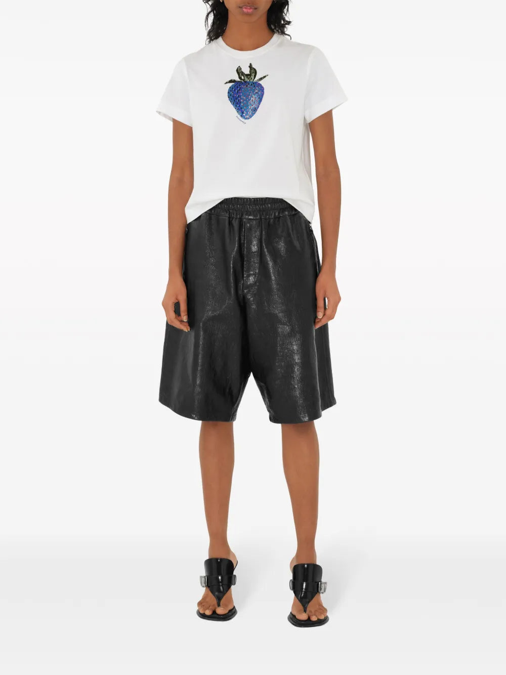 Crystal-Embellished Cotton T-Shirt