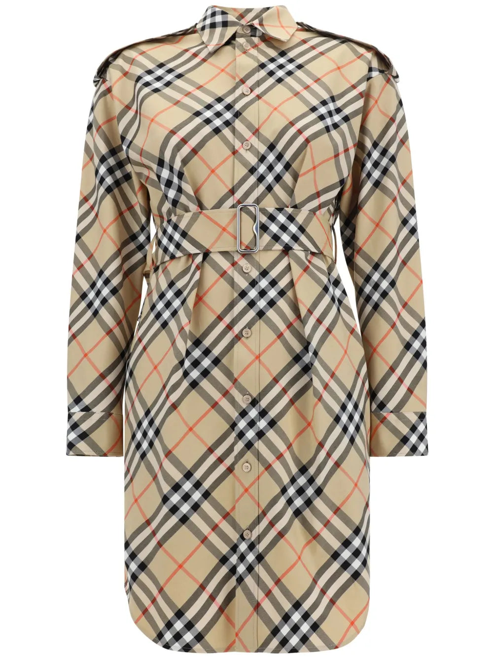 Vintage Check Cotton Shirtdress