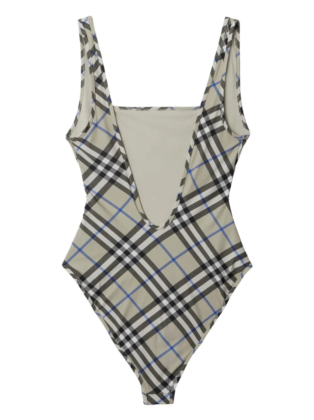 Vintage Check-Print Swimsuit