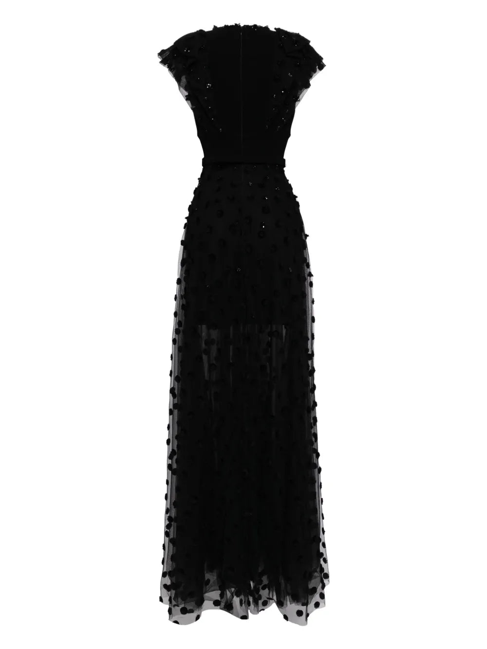 Beaded Tulle Gown