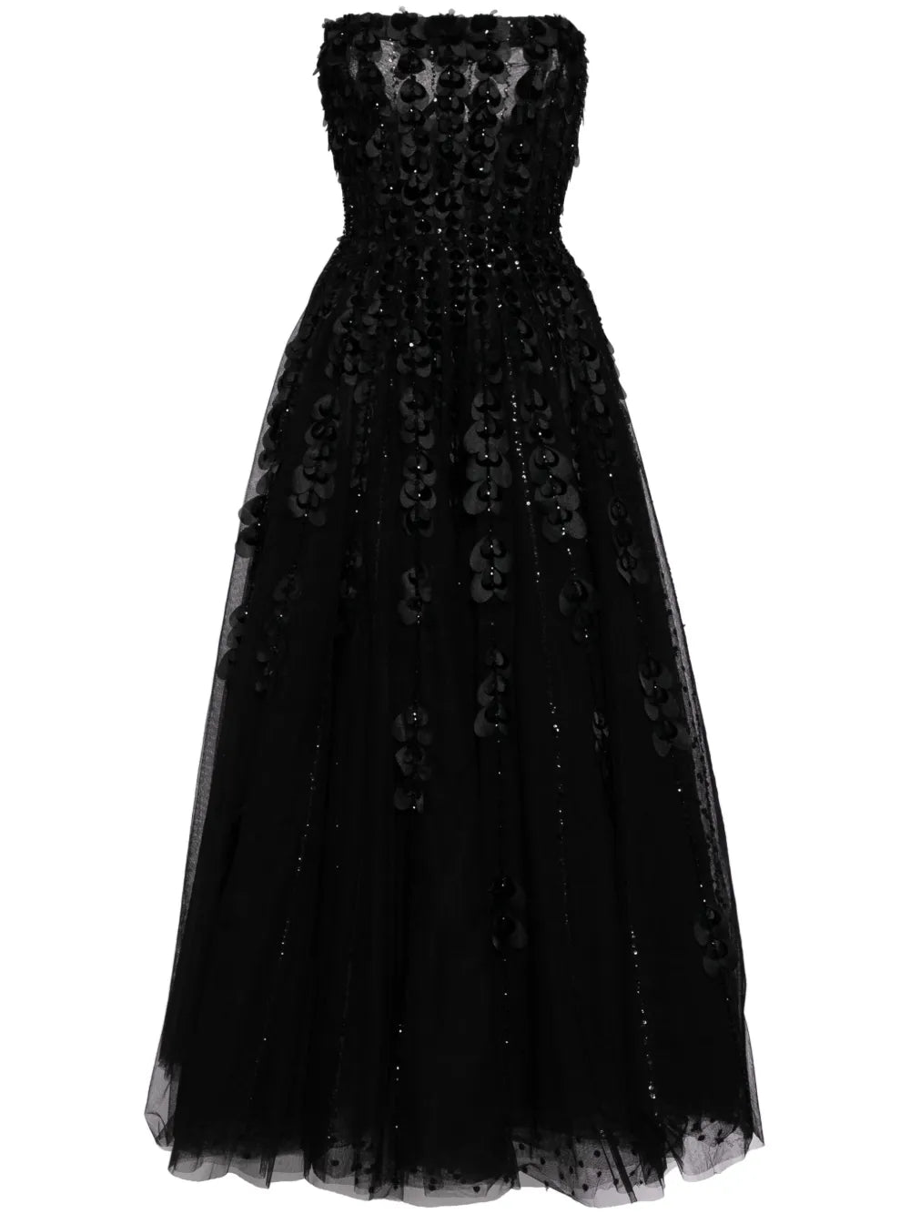 Beaded Tulle Gown