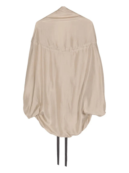 Batwing-Style Silk Jacket