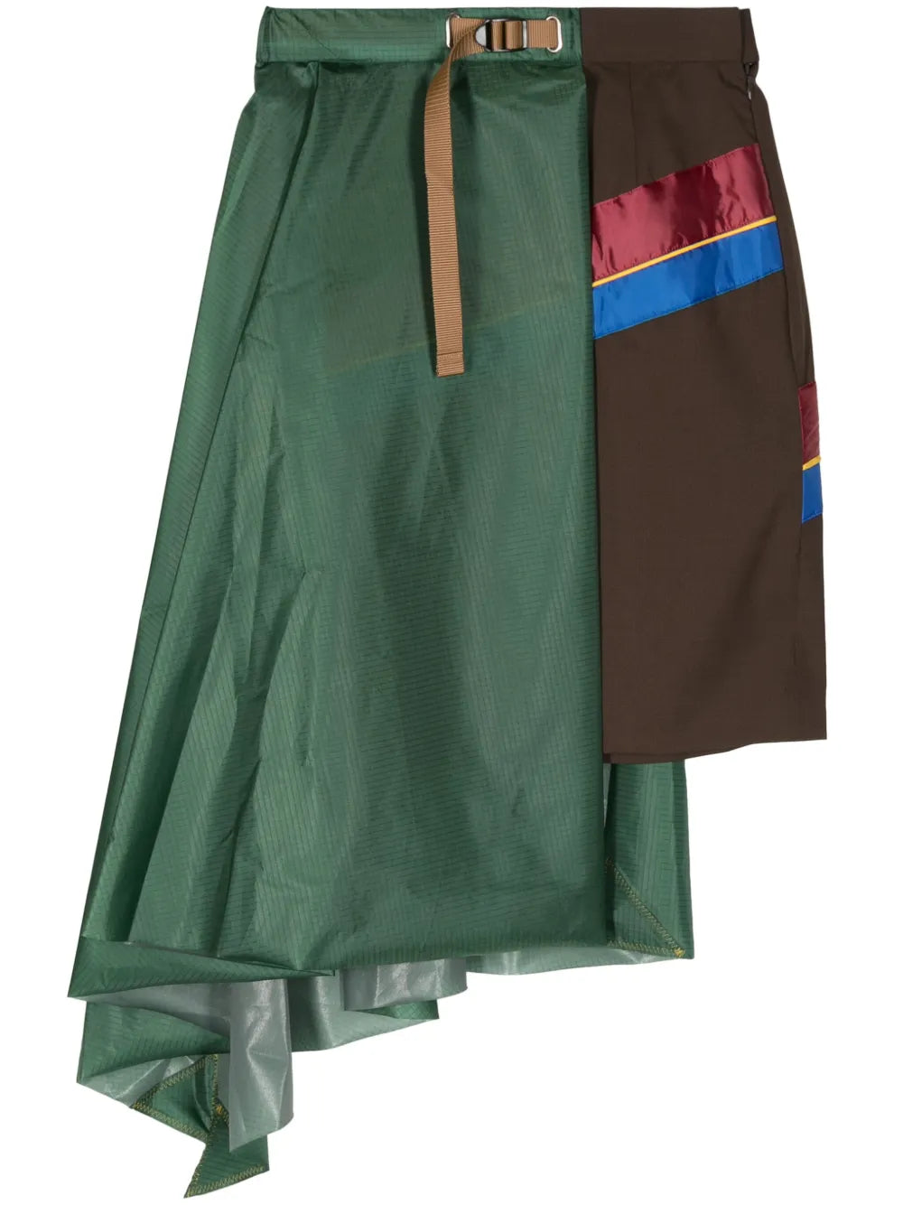 Asymmetric Panelled Mini Skirt
