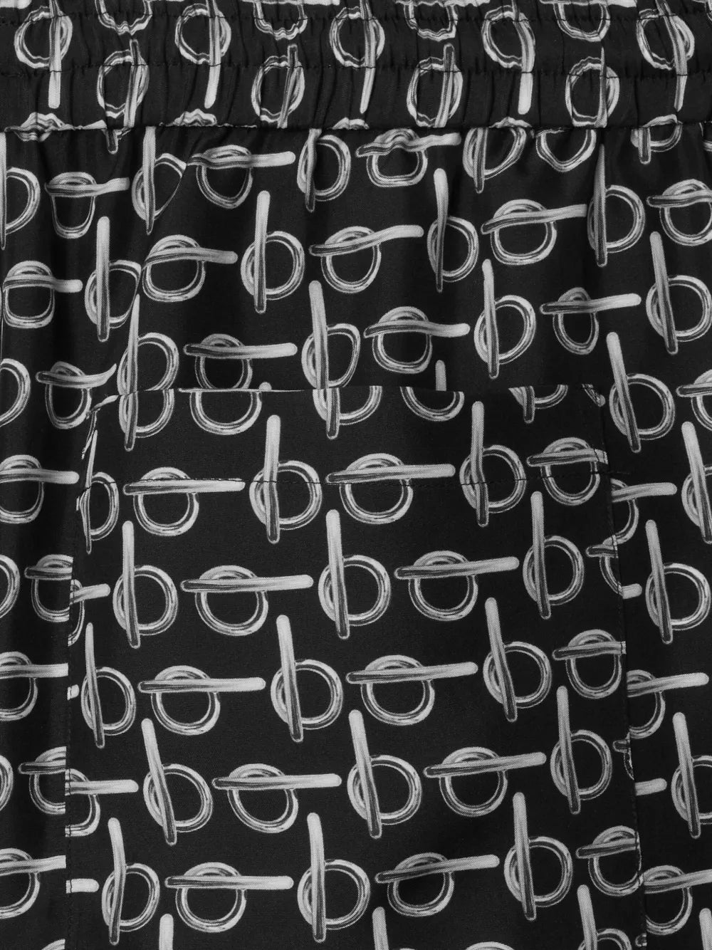 B-Print Silk Shorts