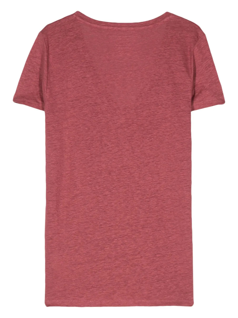V-Neck Slub-Texture T-Shirt