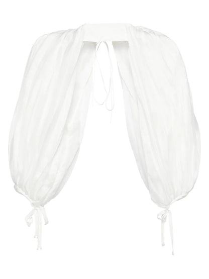 Pleats Puff Sleeves
