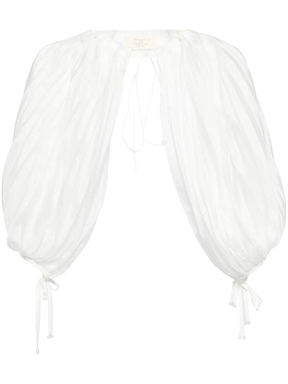 Pleats Puff Sleeves