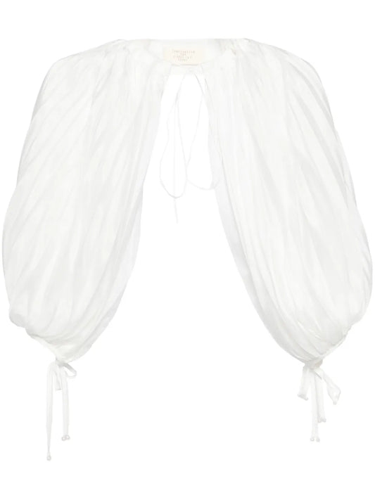 Pleats Puff Sleeves