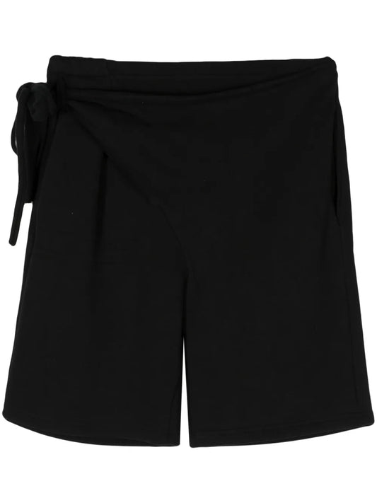 Asymmetric Cotton Shorts
