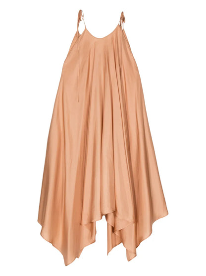 Asymmetric Silk Dress
