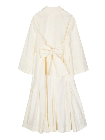 Tiered Silk-Cotton Shirt Dress