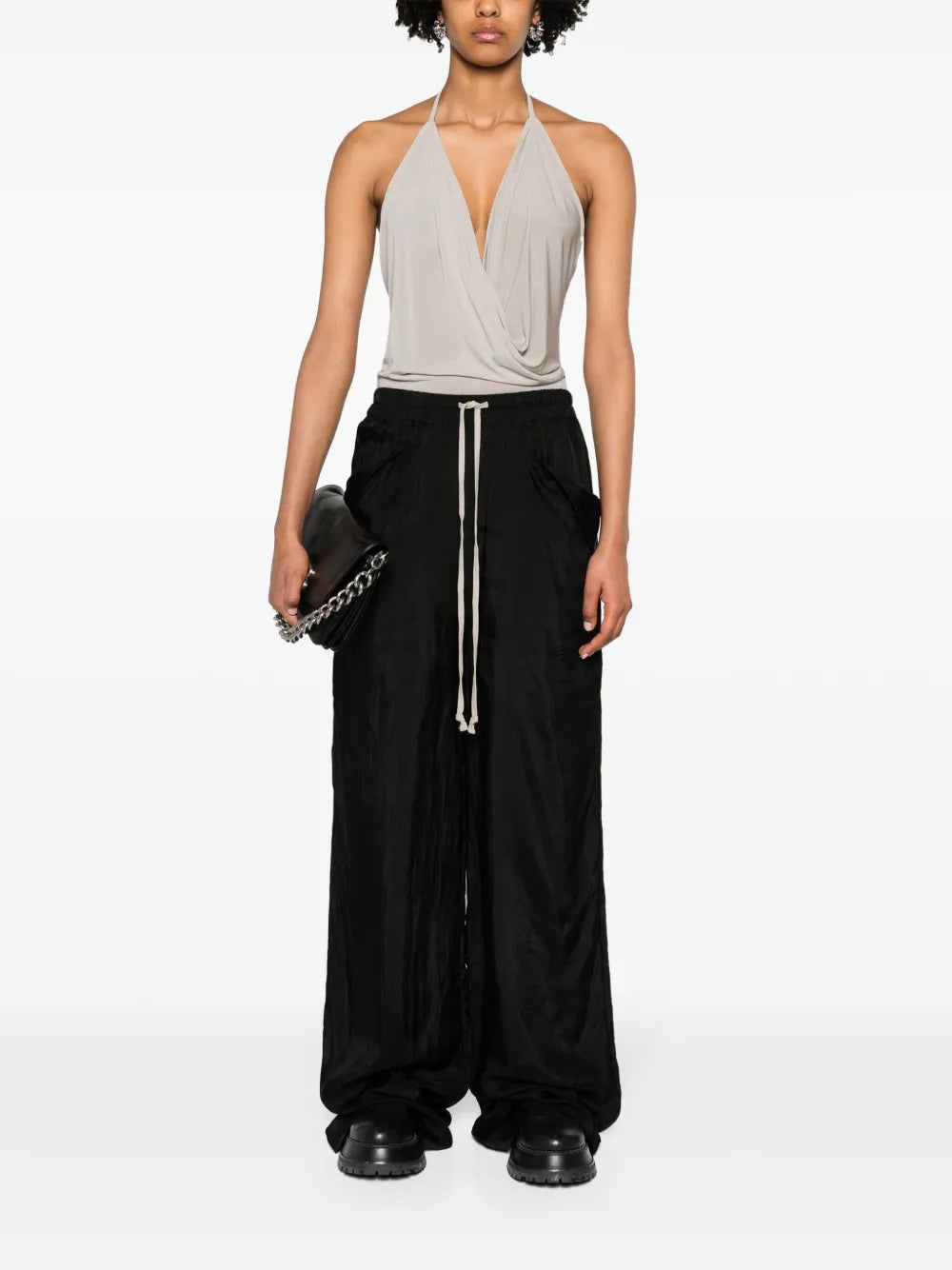 Lido Drawstring Wide-Leg Trousers