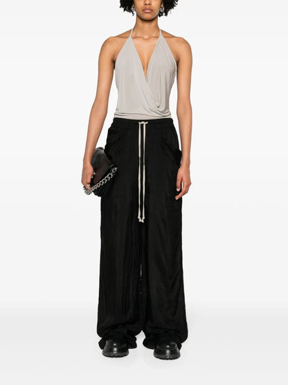 Lido Drawstring Wide-Leg Trousers