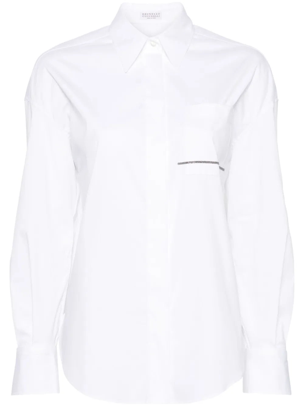 Monili-Chain Poplin Shirt