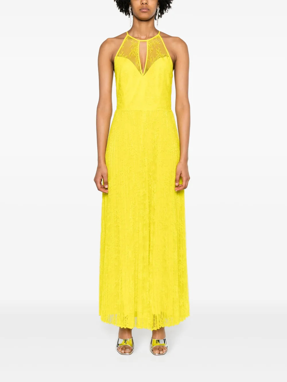 Halterneck Lace Gown